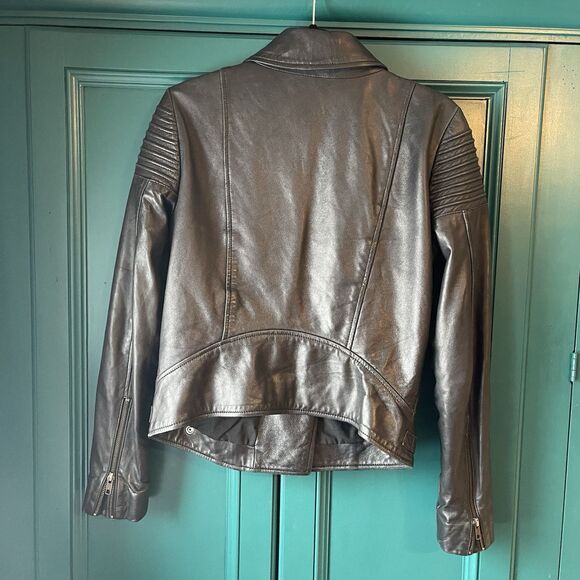 Trouve Women’s Soft Leather Jacket Moto Motorcycle Sz Medium - Picture 3 of 8